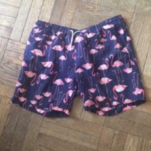 TRUNKS Other - TRUNKS designer swim shorts , blue/pink , size L